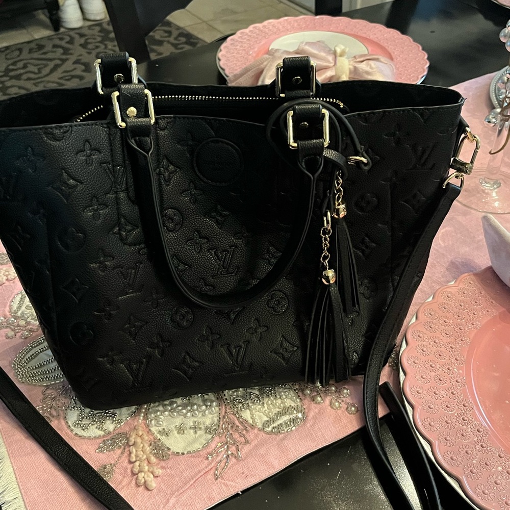 Black Leather Purse